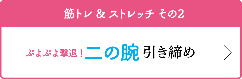 筋トレ & ストレッチ その2 ぷよぷよ撃退！ 二の腕 引き締め